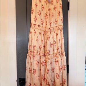 Floral Cream flowy pant